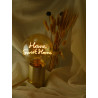 Ampoule "Home Sweet Home" – Message In The Bulb – LED ambrée – E27 | Comptoir Elec & Design