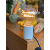 Ampoule "Maison du bonheur" – Message In The Bulb – LED ambrée – Finition ambrée – E27