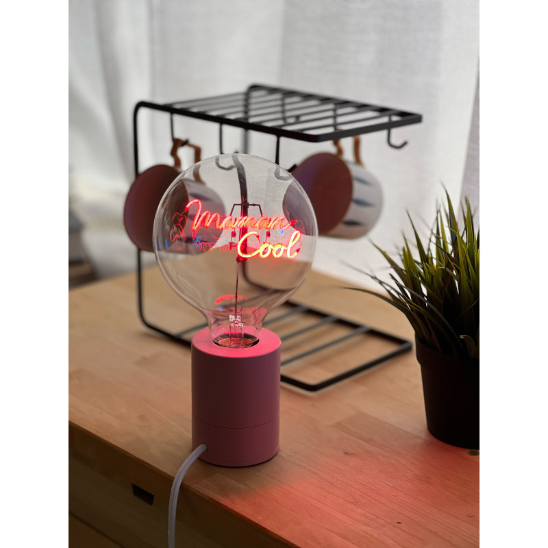 Ampoule "Maman cool" – Message lumineux rouge – Message In The Bulb – À poser
