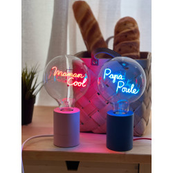 Ampoule "Maman cool" – Message lumineux rouge – Message In The Bulb – À poser