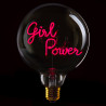 Ampoule "Girl Power" – Message lumineux rouge – Message In The Bulb – À poser