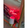 Ampoule "Girl Power" – Message lumineux rouge – Message In The Bulb – À poser
