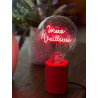 Ampoule "Mère Veilleuse" – Message lumineux rouge – Message In The Bulb – À poser