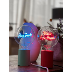 Ampoule "Mère Veilleuse" – Message lumineux rouge – Message In The Bulb – À poser