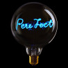 Ampoule Pere Fect lumière bleu finition transparent à poser
