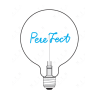Ampoule Pere Fect lumière bleu finition transparent à poser