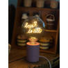 Ampoule "Love is all" – Message In The Bulb – LED ambrée – Finition ambrée – E27