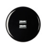 Façade Iris porcelaine 1 trou pour chargeur double USB finition noir