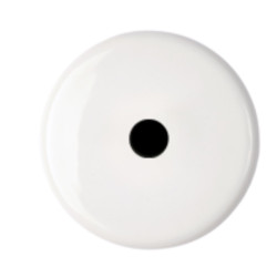 Façade Iris porcelaine sortie de câble finition blanc