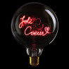 Ampoule Joli cœur – Message In The Bulb – LED rouge – Verre transparent – E27