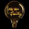 Ampoule "We Are Family" – Message In The Bulb – LED ambrée – Verre ambré – E27