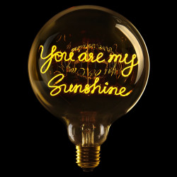 Ampoule You Are My Sunshine – Message In The Bulb – LED ambrée – Finition ambrée – À poser