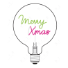 Ampoule Merry Xmas lumière vert et rouge finition transparent pour MITB Portable