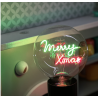 Ampoule Merry Xmas lumière vert et rouge finition transparent pour MITB Portable