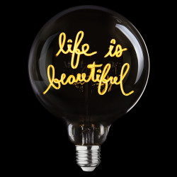 Ampoule Life is beautiful – MITB Portable | Message lumineux nomade