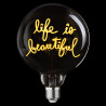 Ampoule Life is beautiful – MITB Portable | Message lumineux nomade