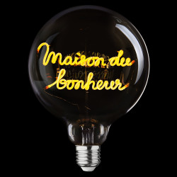 Ampoule Maison du bonheur MITB Portable – Message lumineux décoratif