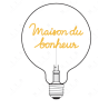 Ampoule Maison du bonheur MITB Portable – Message lumineux décoratif