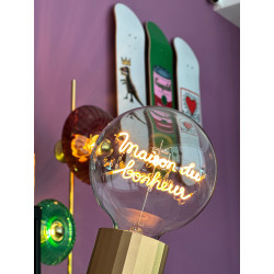 Ampoule Maison du bonheur MITB Portable – Message lumineux décoratif