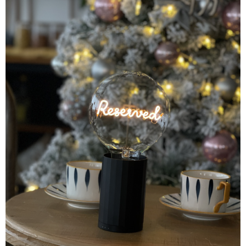 Ampoule Reserved – MITB Portable® – Message lumineux design