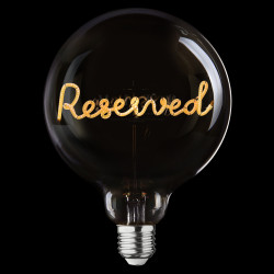 Ampoule Reserved – MITB Portable® – Message lumineux design