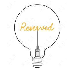 Ampoule Reserved – MITB Portable® – Message lumineux design