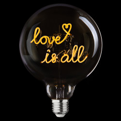 Ampoule Love is all – MITB Portable® – Message lumineux à poser
