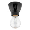 Plafonnier Minimal en Bakelite® noire THPG
