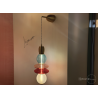 Suspension verticale Léonor verre soufflé design coloré Elements Lighting