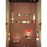 Suspension verticale Léonor verre soufflé design coloré Elements Lighting