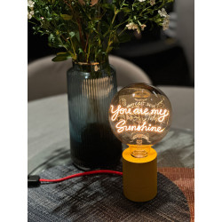 Ampoule You Are My Sunshine – Message In The Bulb – LED ambrée – Finition ambrée – À poser