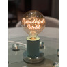 Ampoule Wonderful World – Message In The Bulb – LED ambrée – Finition ambrée – À poser