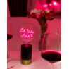 Ampoule Ich liebe dich – Message In The Bulb – LED rouge – Verre transparent – E27