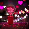 Ampoule Ich liebe dich – Message In The Bulb – LED rouge – Verre transparent – E27