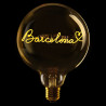 Ampoule Love Barcelona – Message In The Bulb – Ambiance ambrée