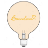 Ampoule Love Barcelona – Message In The Bulb – Ambiance ambrée