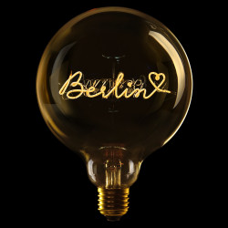 Ampoule Love Berlin – Message In The Bulb – Lumière ambrée