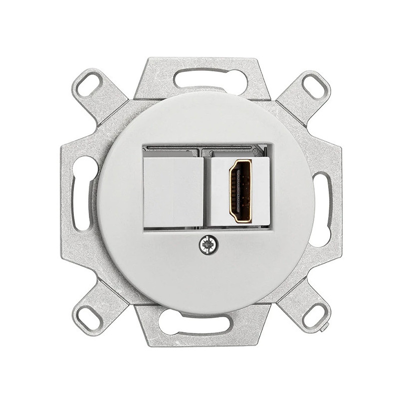 Connecteur HDMI en porcelaine blanc THPG