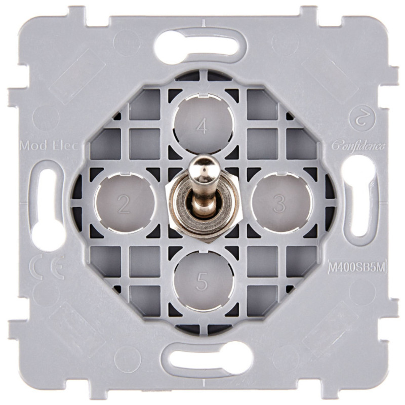 Mécanisme 2 poussoirs acier, pour gamme Iris Horizon de Modelec