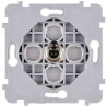 Mécanisme 2 interrupteurs volet roulant 3 positions noir, pour gamme Iris Horizon de Modelec