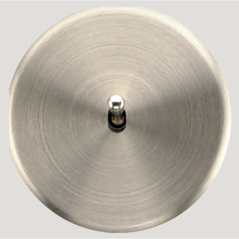 Façade prise 2P+T finition Nickel Satiné, gamme Iris Horizon de Modelec