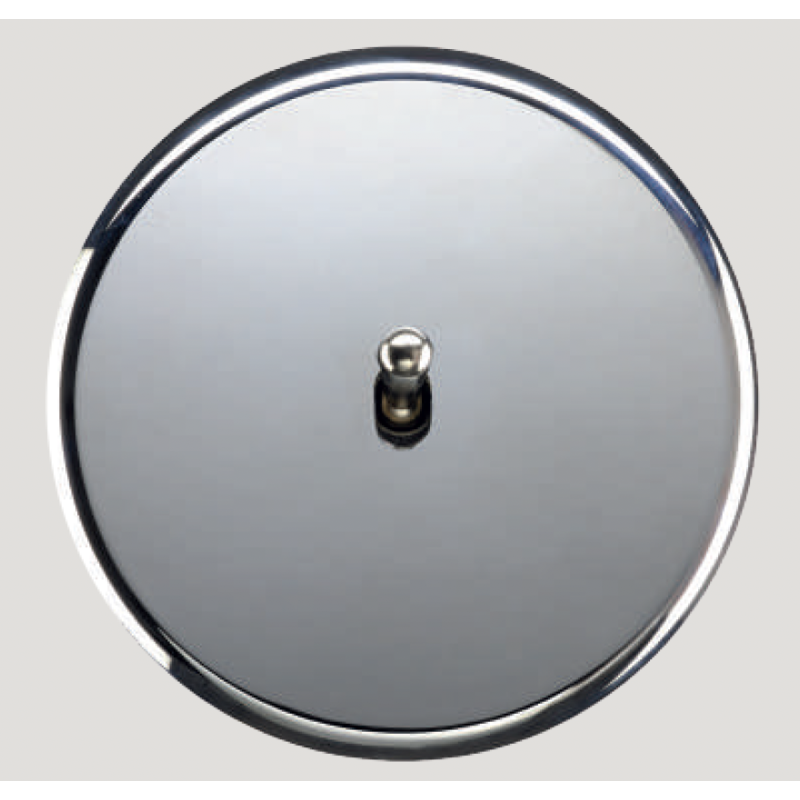 Façade prise 2P+T finition Chrome Miroir, gamme Iris Horizon de Modelec