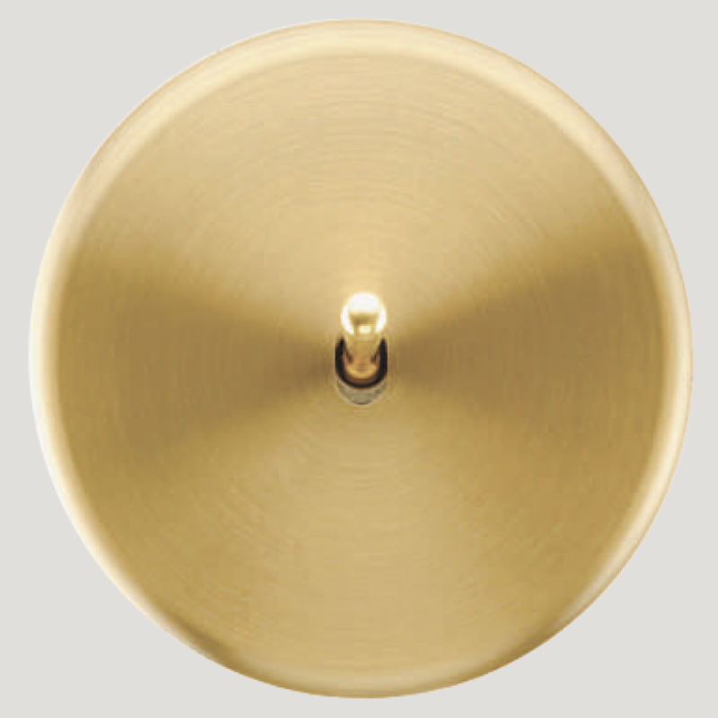 Façade obturateur finition Laiton Satiné, gamme Iris Horizon de Modelec