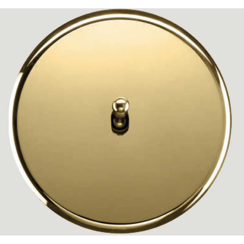 Façade obturateur finition Laiton Miroir, gamme Iris Horizon de Modelec