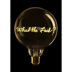 Ampoule What The Fuck – Message In The Bulb – lumière ambrée à poser