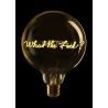 Ampoule What The Fuck – Message In The Bulb – lumière ambrée à poser