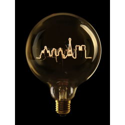 Ampoule Paris Skyline – Message In The Bulb – lumière ambrée décorative