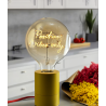 Ampoule Positive Vibes Only – Message In The Bulb – lumière ambrée à poser