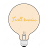 Ampoule I Will Survive – Message In The Bulb – lumière ambrée à poser