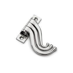 Patère triple orientable en laiton nickelé proposé par THPG
